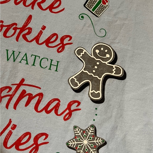 XL Christmas tee: All I Want To Do is Bake Cookies & Watch Christmas Movies - Picture 6 of 9